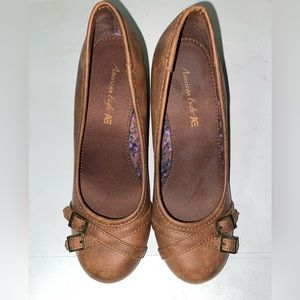 American Eagle Outfitters Brown Wedge Shoes Size 5